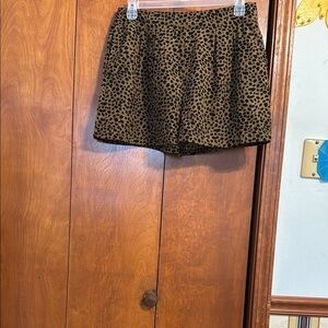 Leopard Print High Waist Women's Shorts